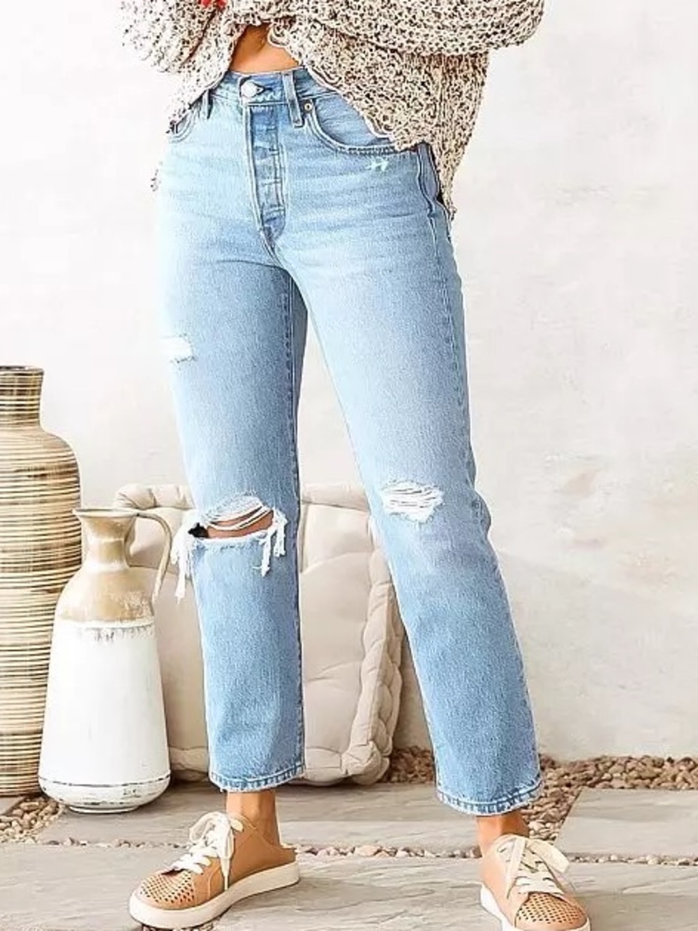 NWT Levi’s 501 Original Cropped Jeans